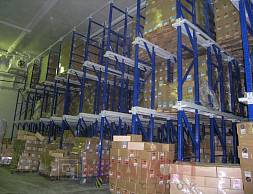 Компания "Гулливер": стеллажи набивные